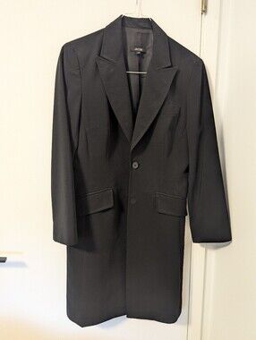 Jacob Black Trench Coat Size 3/4